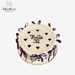 torta coquette con lazos