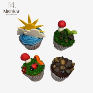 cupcakes con tematica de ecosistema factores bioticos y abioticos