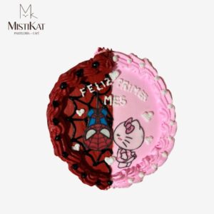 torta spiderman y kitty