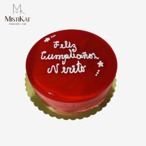 torta helada afrutada con diseño personalizado por mistikat pasteleria en tacna