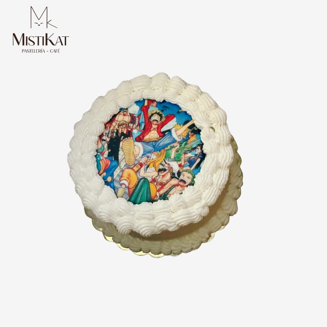 torta one piece con impresion comestible torta one piece con impresion comestible realizado en Mistikat pasteleria tacna peru con envios a Chile Arica