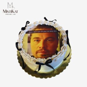 torta tematica leonardo dicaprio realizado por mistikat pasteleria en tacna