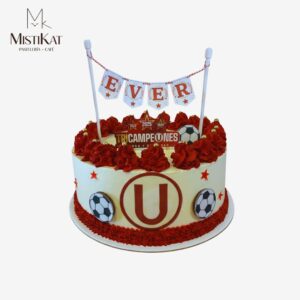 Torta tematica de la U personalizado por mistikat pasteleria tacna