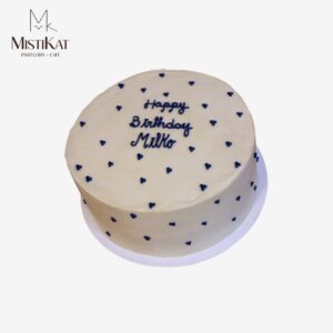 torta minimalista con corazones personalizado por mistikat pasteleria en tacna