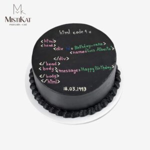 torta para programador personalizada en pasteleria mistikat tacna