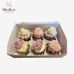 cupcakes con rosetones