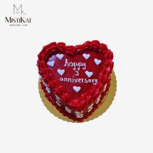 torta corazon rojo para aniversario mistikat tacna