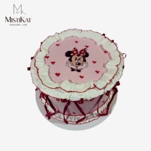 Torta alta de Minnie Mouse vintage mistikat pasteleria en tacna