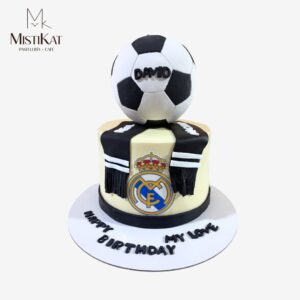 torta real madrid con pelota 3d mistikat pasteleria en tacna