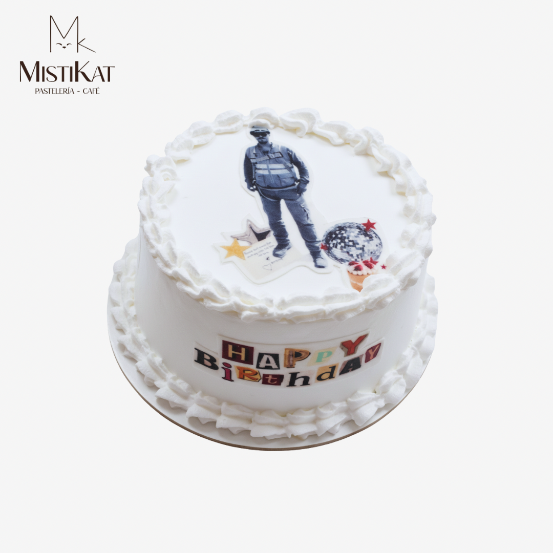 torta con fototorta del cumpleañero mistikat tacna