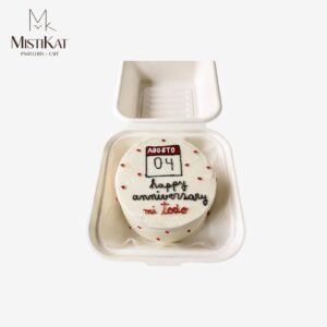 minicake de aniversario con calendario